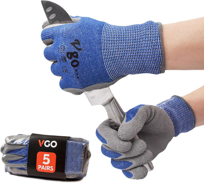 ... Cut Resistant Gloves,Cutproof Work Gloves Men Women,Latex Rubber Coated,EN388 level C, ANSI level A3(RB2148HY,BLUE)