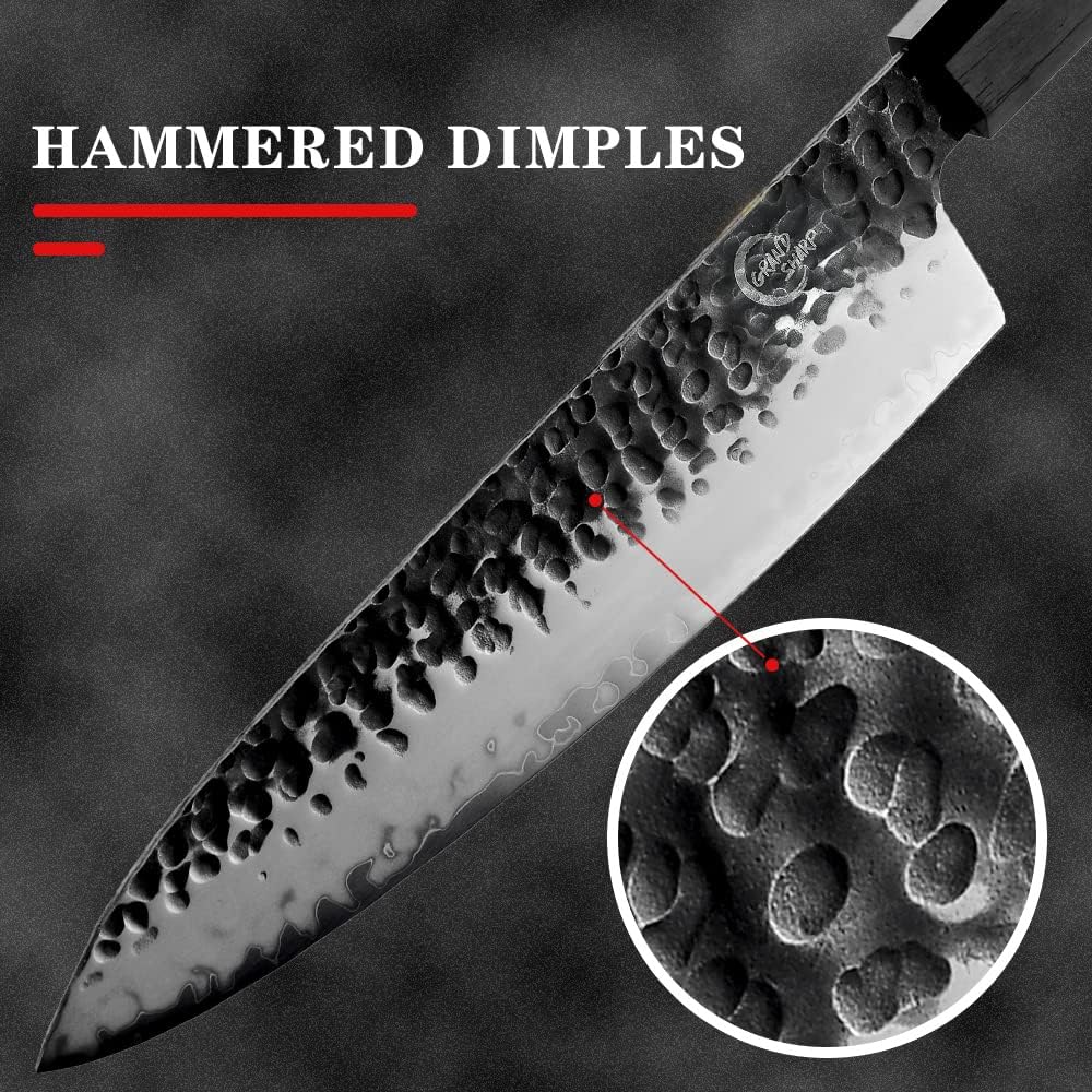 7 Inch Nakiri Chef Knife AUS10 3-layer High Carbon Stainless Steel Vegetable Kitchen Knife, Hand Forged Professional Sharp Multipurpose Nakiri Knife(Rosewood Handle & Gift Box)