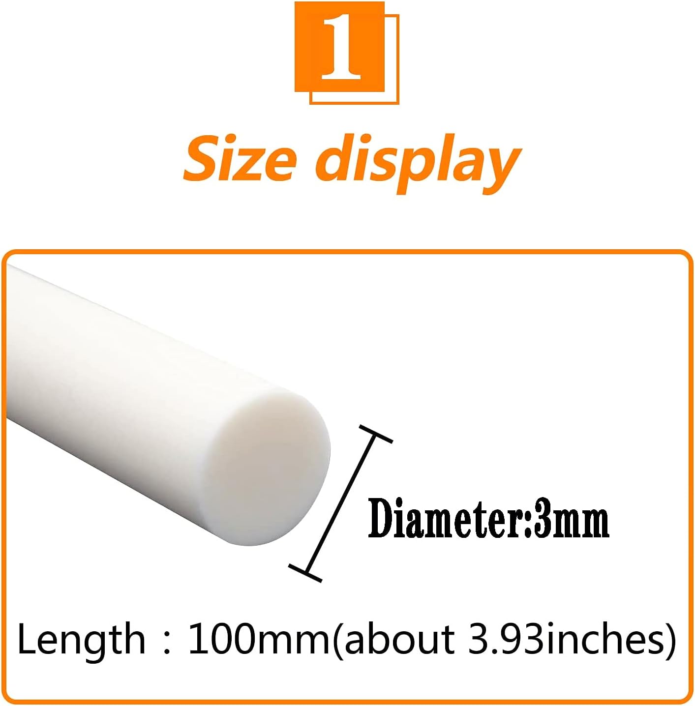 Ceramic Rods - Alumina Ceramic rods Have Corrosion Resistant Smooth Surface, 1pcs 100mm,Diameter 5mm