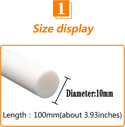 Ceramic Rods - Alumina Ceramic rods Have Corrosion Resistant Smooth Surface, 1pcs 100mm,Diameter 5mm