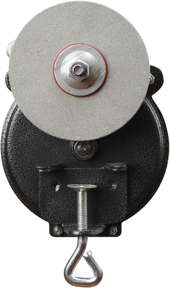 Hand Crank Grinder, 6" Wheel Manual Knife Sharpener, Knife Grinder | Bench Mounted Hand-Cranked Knives Grinding Sharpener, for Kitchen Knives Scissors Garden Tool