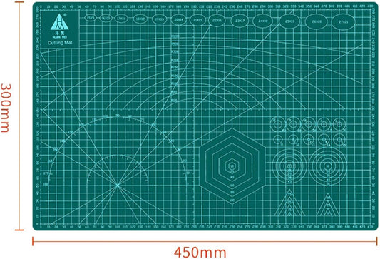 Self-Healing Cutting Mat 12x 9 Inch-Precision Grid for Exacto Knife Blades - Protective Craft Surface for Quilting, Scrapbooking, Stencil Art Projects | Durable protective mat, ideal for quilting, scrapbooking and art craft projects