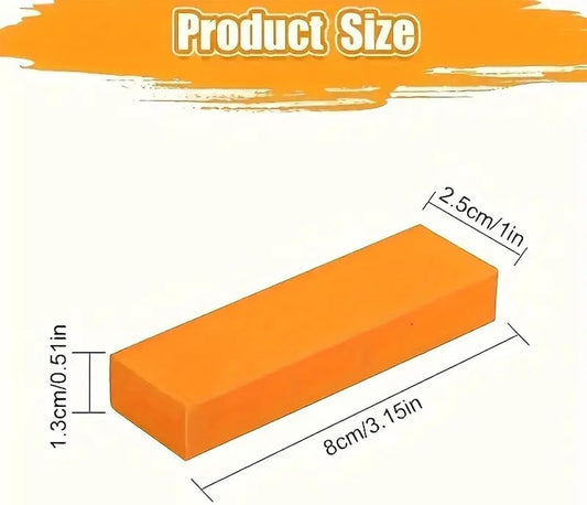 Stainless Steel Stain Decontamination Eraser,2pcs Magical Rubber Rust Remover Scratch Sponges Eraser for Kitchen, Bathroom, Household Cleaning