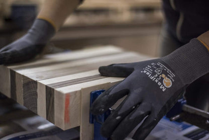 Cut 34-8743 Cut Resistant Nitrile Coated Work Gloves with Green Knit Shell and Premium Nitrile Coated