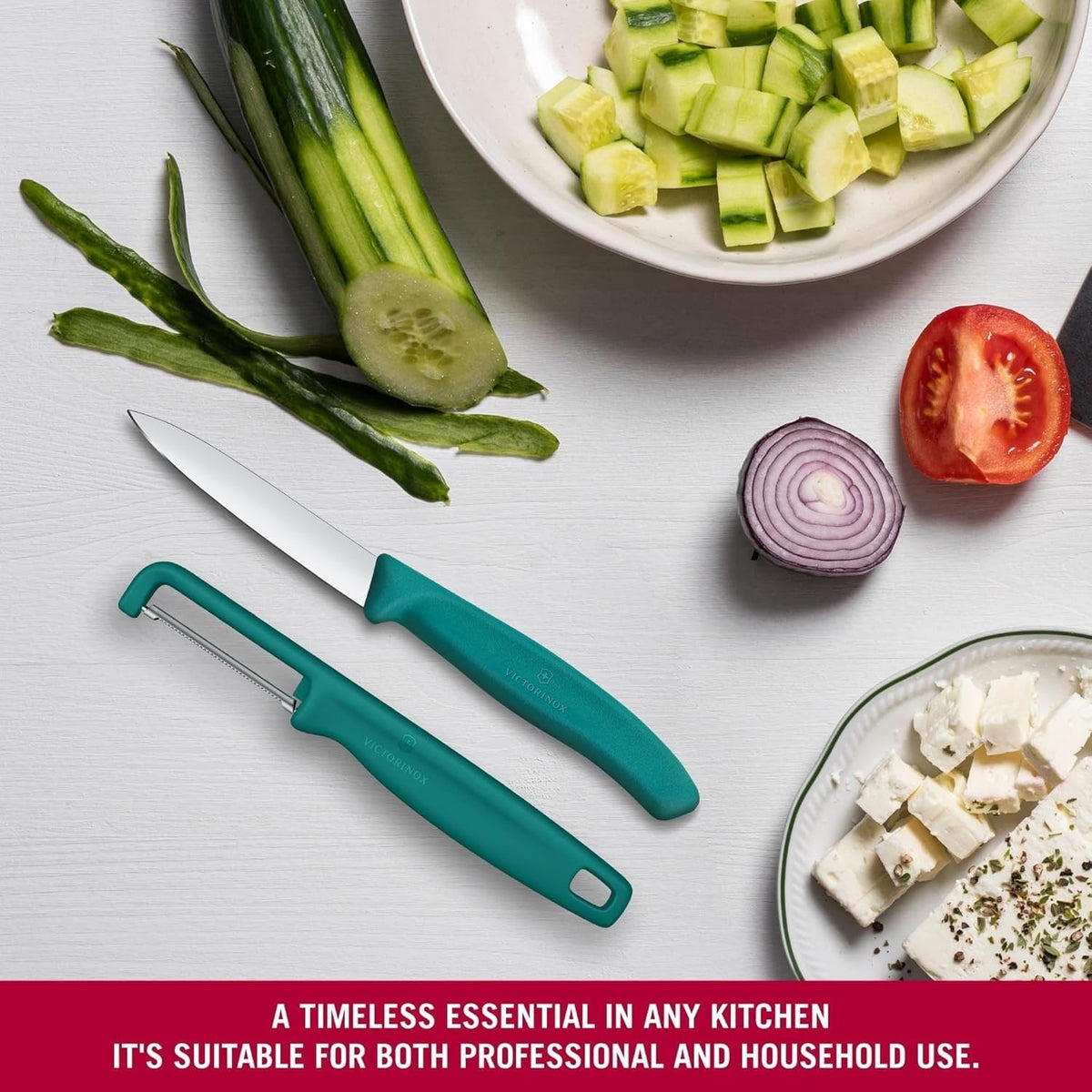 Swiss Classic 2 Piece Paring Knife Set, Serrated & Straight Edge