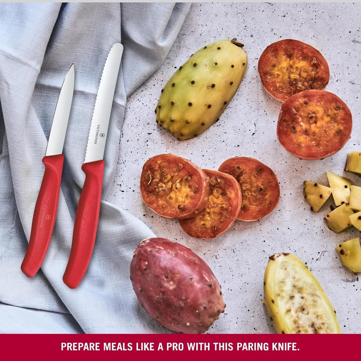 Swiss Classic 2 Piece Paring Knife Set, Serrated & Straight Edge