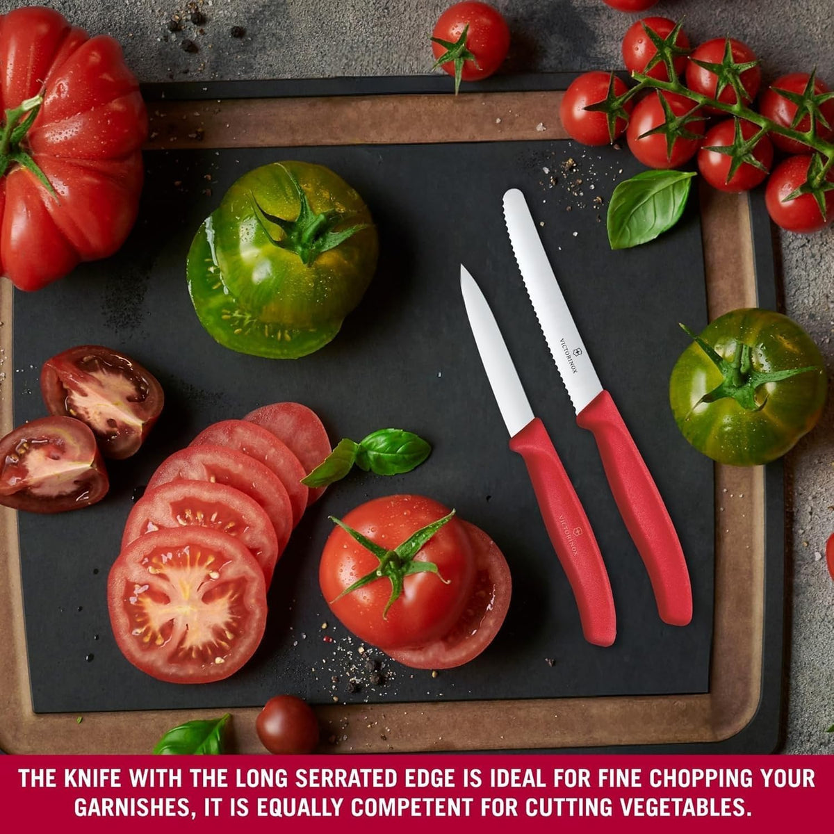 Swiss Classic 2 Piece Paring Knife Set, Serrated & Straight Edge