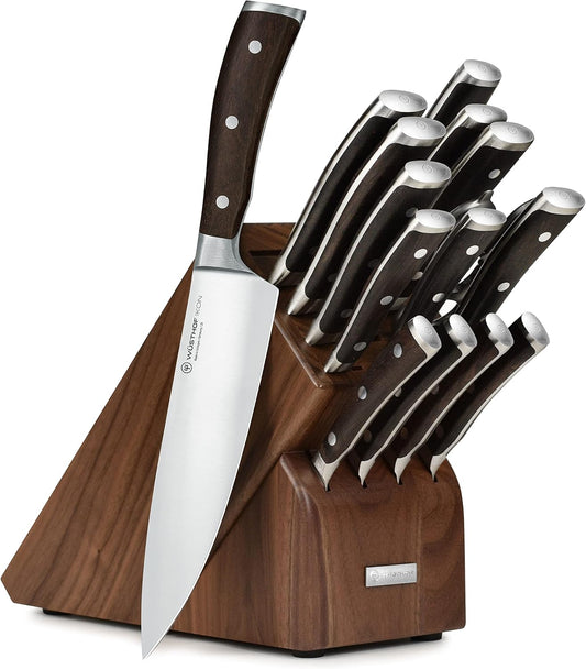 Wusthof IKON Blackwood 16 Piece Knife Block Set