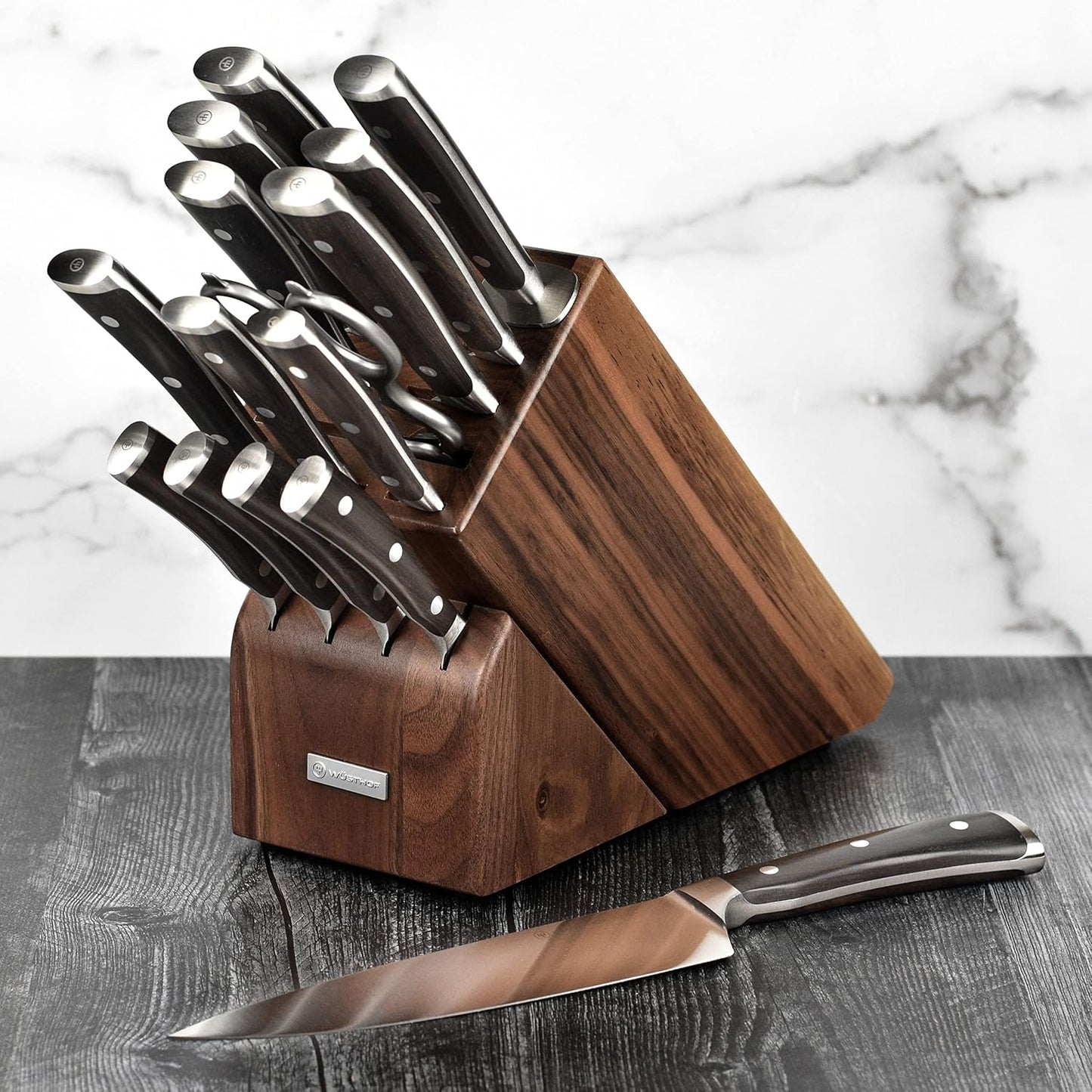 Wusthof IKON Blackwood 16 Piece Knife Block Set