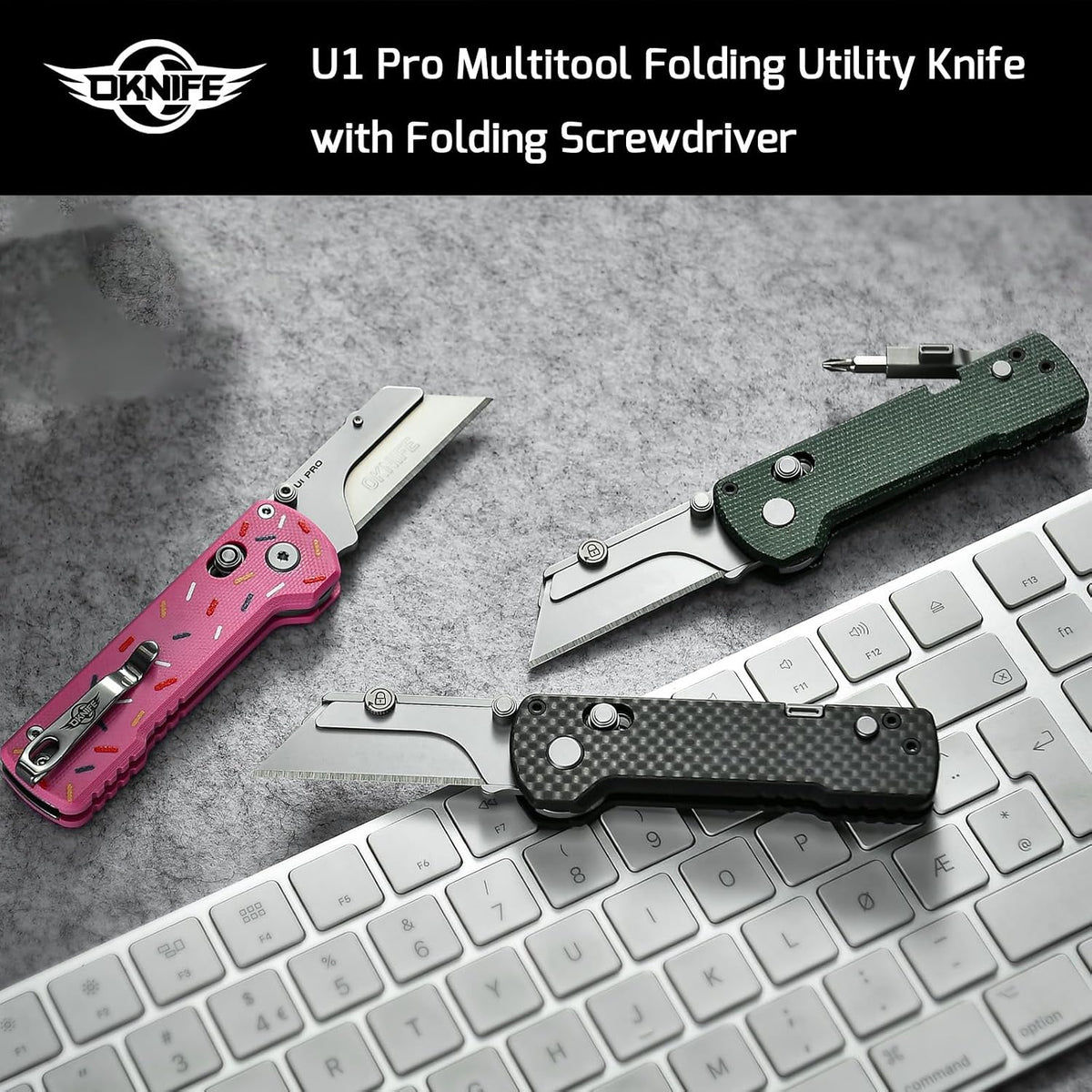 U1 Pro Multitool Folding Utility Knife with Folding Screwdriver
