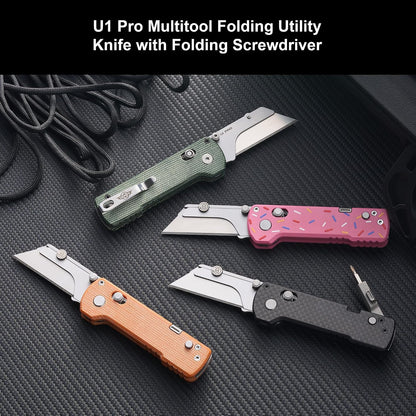 U1 Pro Multitool Folding Utility Knife with Folding Screwdriver