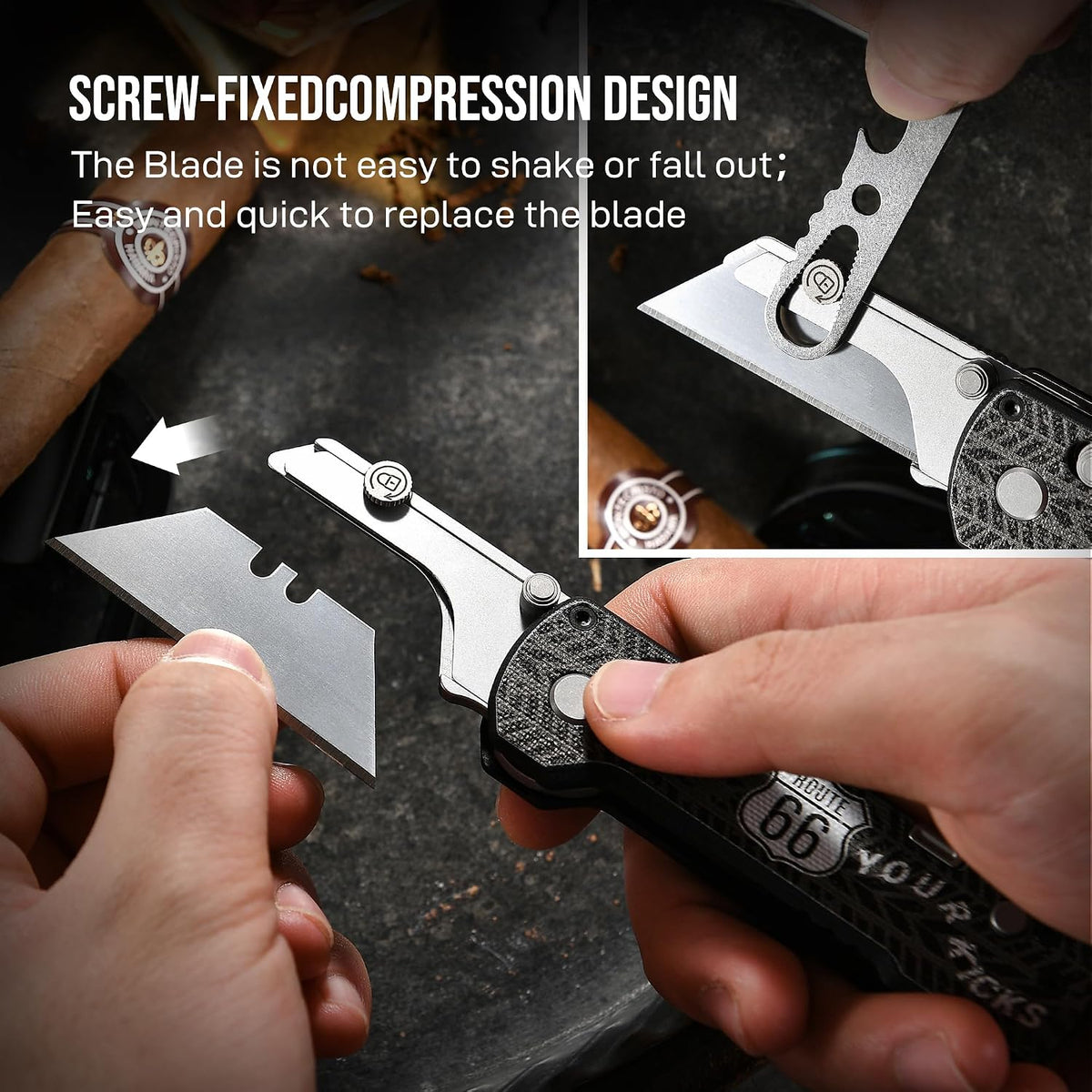 U1 Pro Multitool Folding Utility Knife with Folding Screwdriver