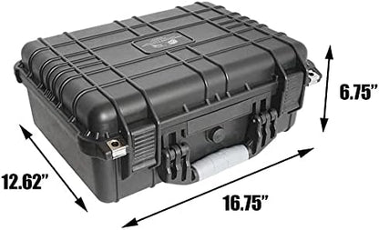 55 Folding Knife Case - Hard Sided Travel and Storage Organizer fits a Variety of Folding Knives, Swiss Army, Butterfly & More. Lockable, Rugged, Waterproof