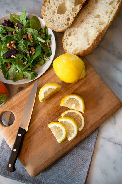 Gourmet Square Cutting Board, Acacia Wood 0.5 x 9 x 9 inches