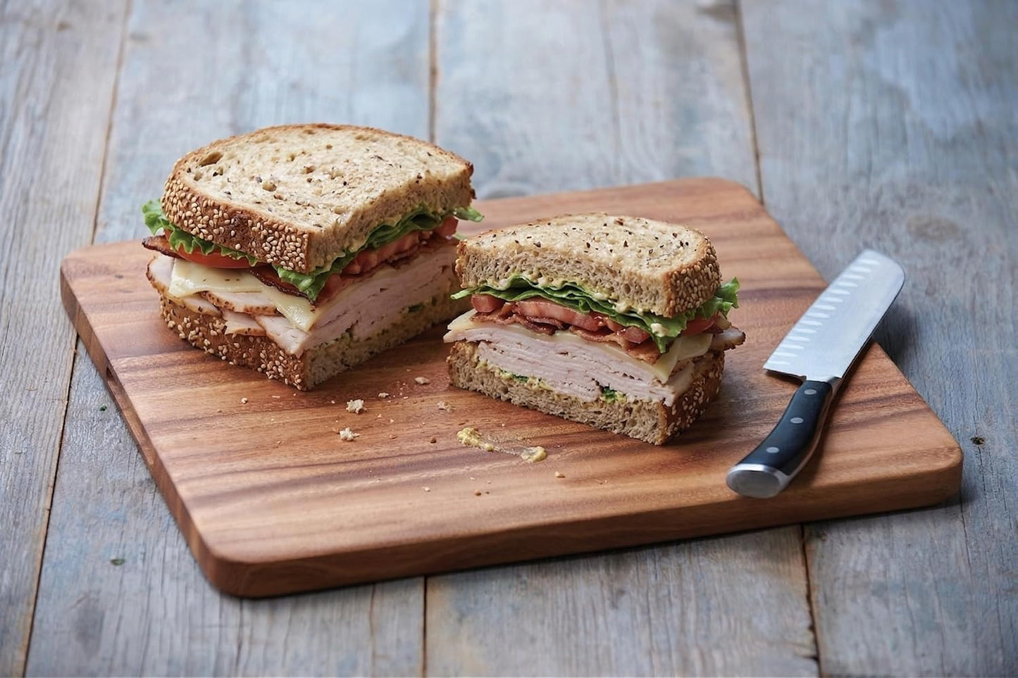 Gourmet Square Cutting Board, Acacia Wood 0.5 x 9 x 9 inches