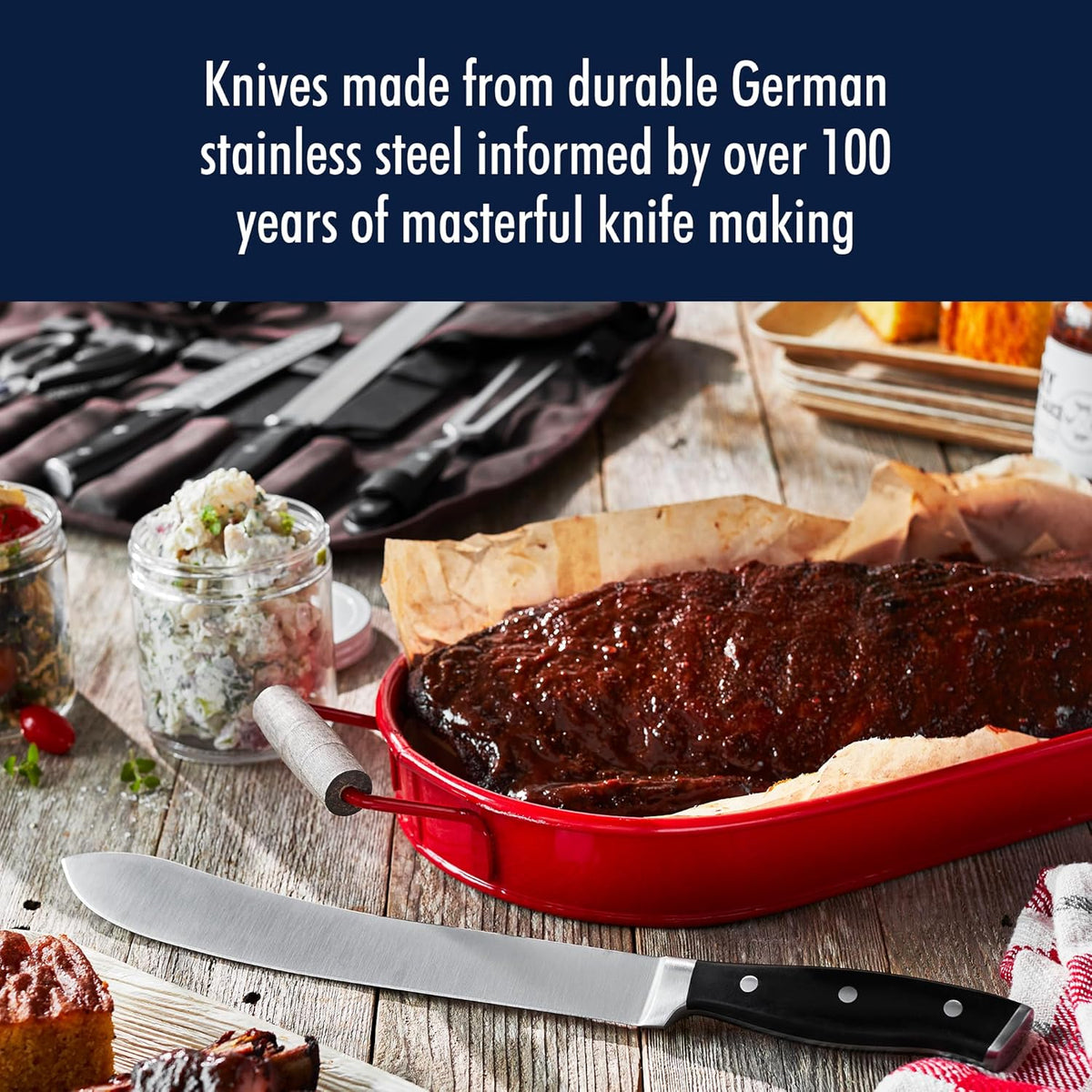 Classic Razor-Sharp 2-Piece Carving Set, German Engineered Informed by 100+ Years of Mastery