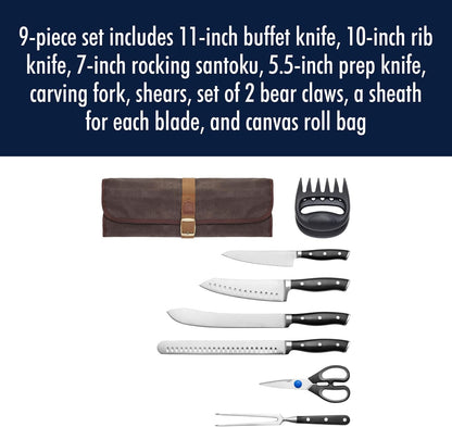 Classic Razor-Sharp 2-Piece Carving Set, German Engineered Informed by 100+ Years of Mastery