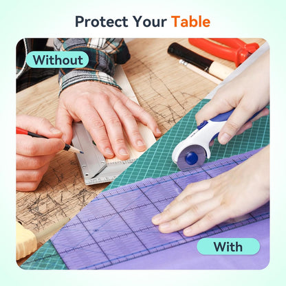 5 Packs Self Healing Cutting Mat- 12" x 18” Double-Sided Cutting Mats for Crafts, A3 High-Density Sewing Mat with Grid for Fabric Quilting Modeling Hobby Scrapbooking Project