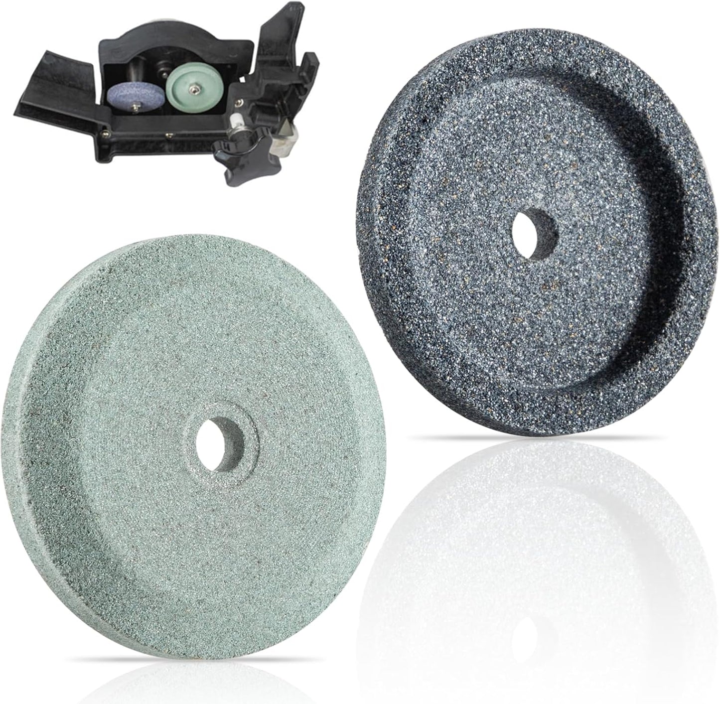4022060160 Sharpening Stones Grinder Sharpening and Honing Stone Set Fits for Bizerba Slicer All Models, Replaces for 60223401000, 60223401100