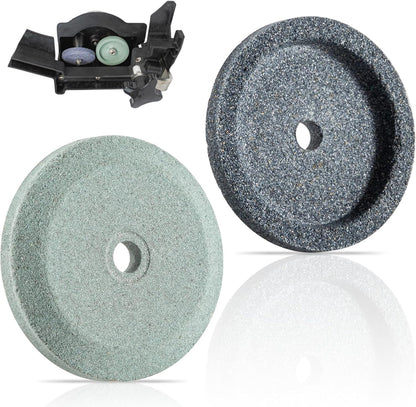 4022060160 Sharpening Stones Grinder Sharpening and Honing Stone Set Fits for Bizerba Slicer All Models, Replaces for 60223401000, 60223401100