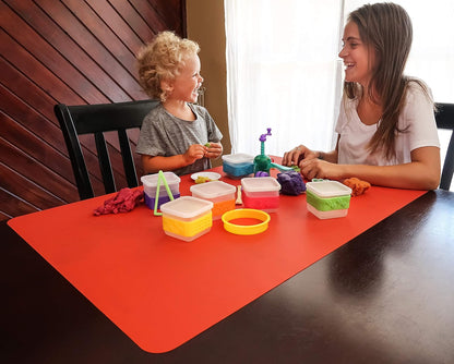 36x24 Inch Extra Large Silicone Table Protector Craft Mat for Painting, Clay, Projects, Arts and Crafts and More. Easy Clean Up and Rolls for Storage. Largest Mat Available