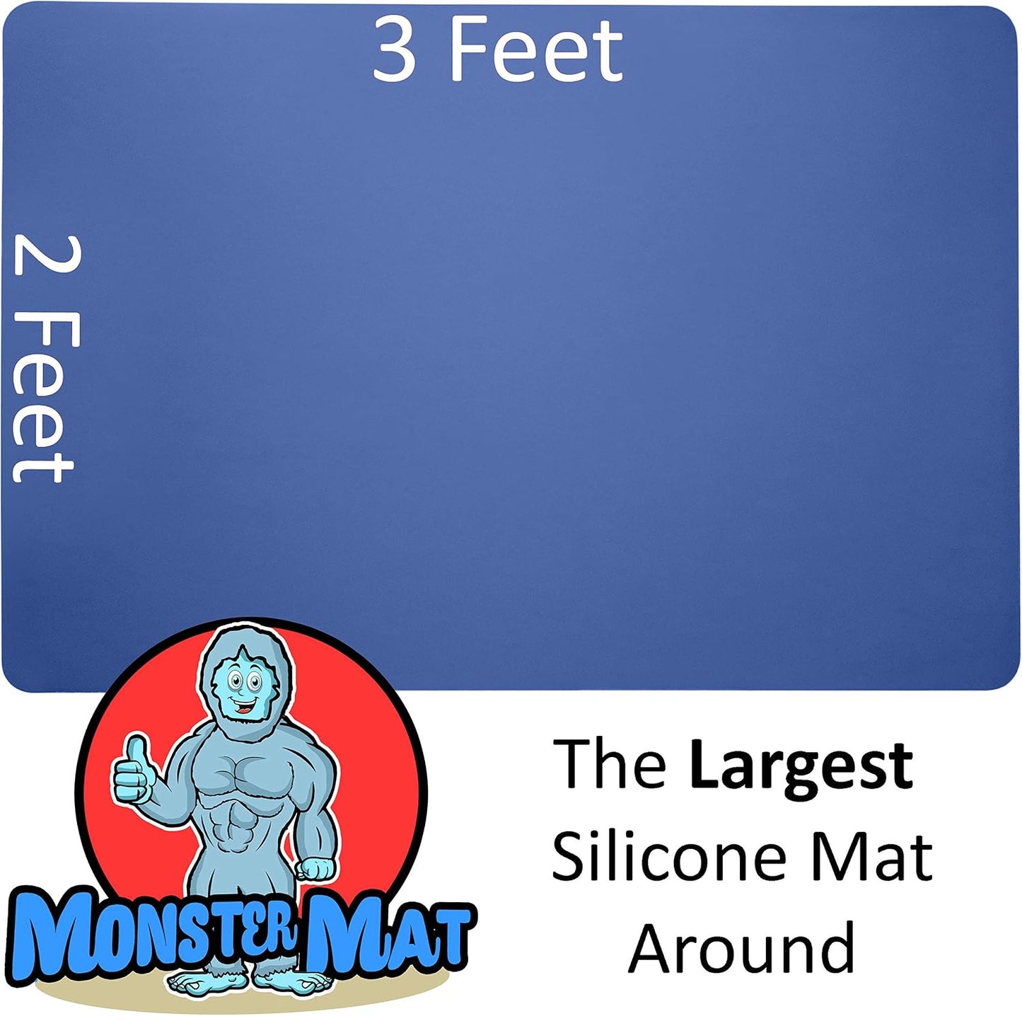 36x24 Inch Extra Large Silicone Table Protector Craft Mat for Painting, Clay, Projects, Arts and Crafts and More. Easy Clean Up and Rolls for Storage. Largest Mat Available