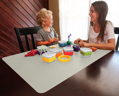36x24 Inch Extra Large Silicone Table Protector Craft Mat for Painting, Clay, Projects, Arts and Crafts and More. Easy Clean Up and Rolls for Storage. Largest Mat Available