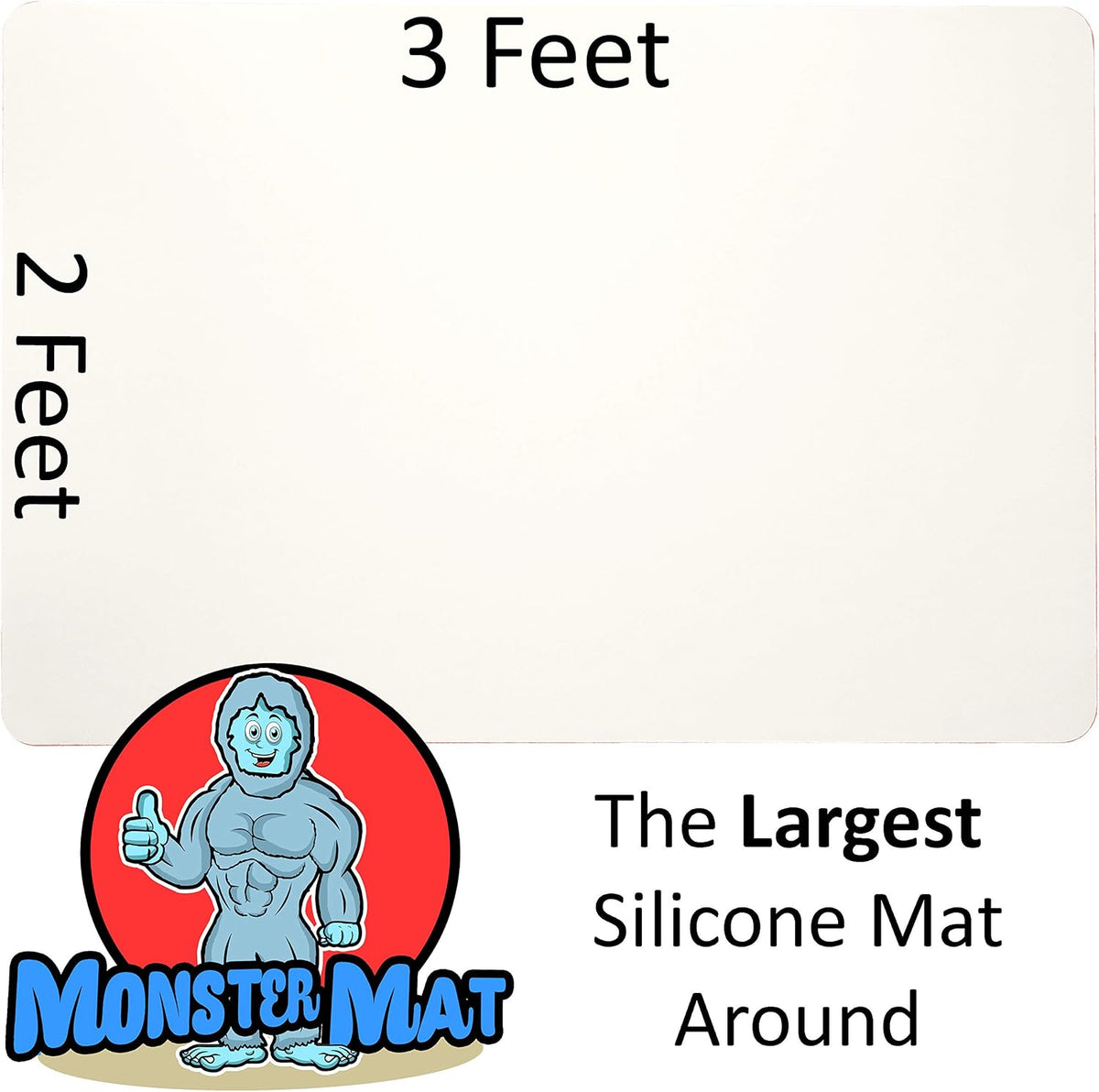 36x24 Inch Extra Large Silicone Table Protector Craft Mat for Painting, Clay, Projects, Arts and Crafts and More. Easy Clean Up and Rolls for Storage. Largest Mat Available
