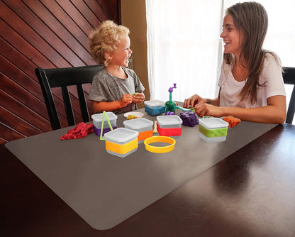36x24 Inch Extra Large Silicone Table Protector Craft Mat for Painting, Clay, Projects, Arts and Crafts and More. Easy Clean Up and Rolls for Storage. Largest Mat Available