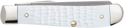 Case WR XX Pocket Knife Sparxx White Jigged Synthetic Mini Trapper Item #60186 - (6207 SS) - Length Closed: 3 1/2 Inches