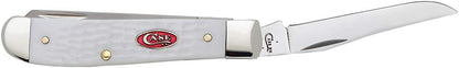 Case WR XX Pocket Knife Sparxx White Jigged Synthetic Mini Trapper Item #60186 - (6207 SS) - Length Closed: 3 1/2 Inches