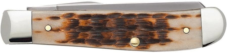 Case WR XX Pocket Knife Sparxx White Jigged Synthetic Mini Trapper Item #60186 - (6207 SS) - Length Closed: 3 1/2 Inches