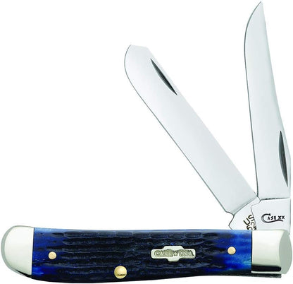 Case WR XX Pocket Knife Sparxx White Jigged Synthetic Mini Trapper Item #60186 - (6207 SS) - Length Closed: 3 1/2 Inches
