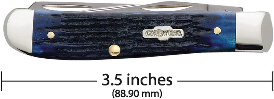 Case WR XX Pocket Knife Sparxx White Jigged Synthetic Mini Trapper Item #60186 - (6207 SS) - Length Closed: 3 1/2 Inches