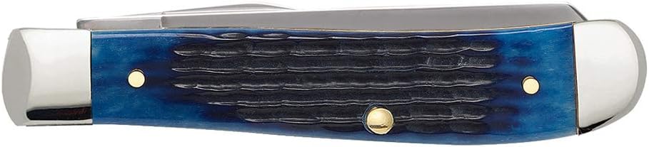 Case WR XX Pocket Knife Sparxx White Jigged Synthetic Mini Trapper Item #60186 - (6207 SS) - Length Closed: 3 1/2 Inches