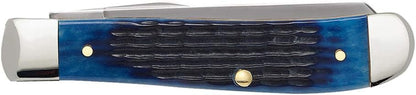 Case WR XX Pocket Knife Sparxx White Jigged Synthetic Mini Trapper Item #60186 - (6207 SS) - Length Closed: 3 1/2 Inches