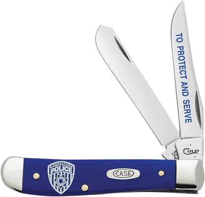 Case WR XX Pocket Knife Sparxx White Jigged Synthetic Mini Trapper Item #60186 - (6207 SS) - Length Closed: 3 1/2 Inches