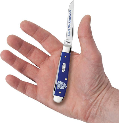 Case WR XX Pocket Knife Sparxx White Jigged Synthetic Mini Trapper Item #60186 - (6207 SS) - Length Closed: 3 1/2 Inches