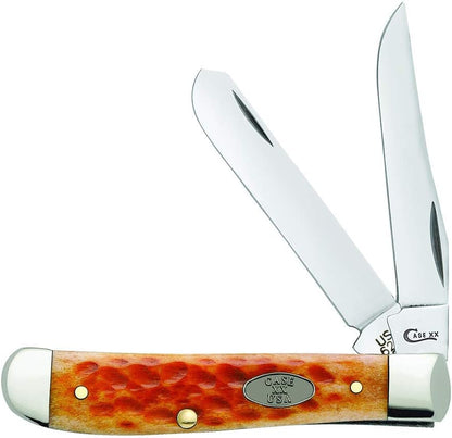 Case WR XX Pocket Knife Sparxx White Jigged Synthetic Mini Trapper Item #60186 - (6207 SS) - Length Closed: 3 1/2 Inches