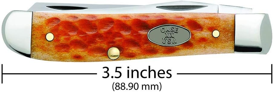 Case WR XX Pocket Knife Sparxx White Jigged Synthetic Mini Trapper Item #60186 - (6207 SS) - Length Closed: 3 1/2 Inches