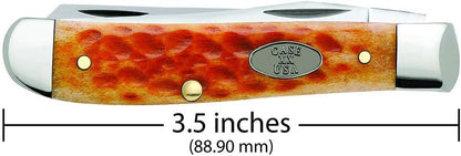 Case WR XX Pocket Knife Sparxx White Jigged Synthetic Mini Trapper Item #60186 - (6207 SS) - Length Closed: 3 1/2 Inches