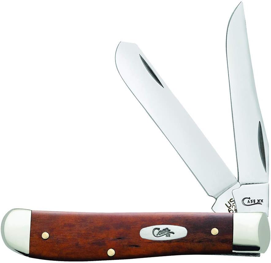Case WR XX Pocket Knife Sparxx White Jigged Synthetic Mini Trapper Item #60186 - (6207 SS) - Length Closed: 3 1/2 Inches