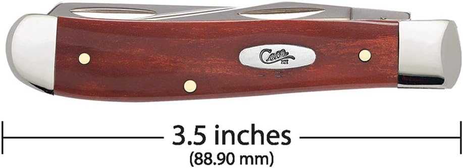 Case WR XX Pocket Knife Sparxx White Jigged Synthetic Mini Trapper Item #60186 - (6207 SS) - Length Closed: 3 1/2 Inches