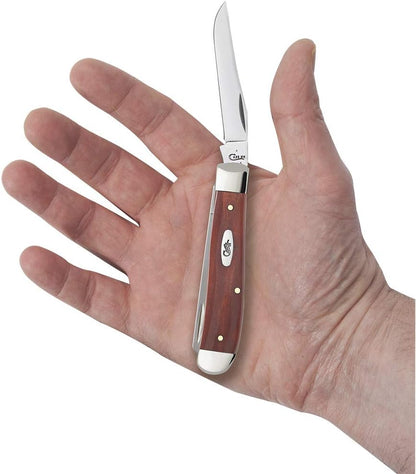 Case WR XX Pocket Knife Sparxx White Jigged Synthetic Mini Trapper Item #60186 - (6207 SS) - Length Closed: 3 1/2 Inches