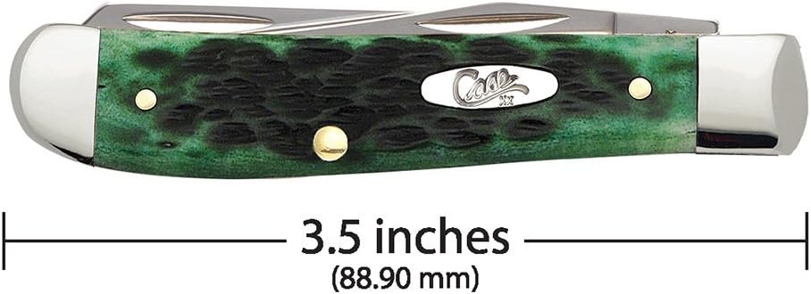 Case WR XX Pocket Knife Sparxx White Jigged Synthetic Mini Trapper Item #60186 - (6207 SS) - Length Closed: 3 1/2 Inches