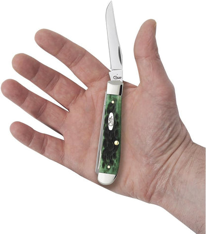 Case WR XX Pocket Knife Sparxx White Jigged Synthetic Mini Trapper Item #60186 - (6207 SS) - Length Closed: 3 1/2 Inches