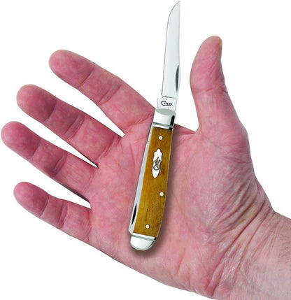 Case WR XX Pocket Knife Sparxx White Jigged Synthetic Mini Trapper Item #60186 - (6207 SS) - Length Closed: 3 1/2 Inches