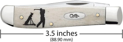 Case WR XX Pocket Knife Sparxx White Jigged Synthetic Mini Trapper Item #60186 - (6207 SS) - Length Closed: 3 1/2 Inches