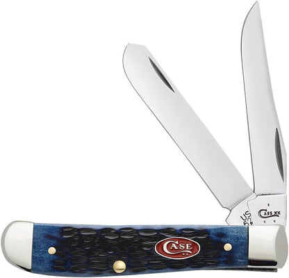 Case WR XX Pocket Knife Sparxx White Jigged Synthetic Mini Trapper Item #60186 - (6207 SS) - Length Closed: 3 1/2 Inches