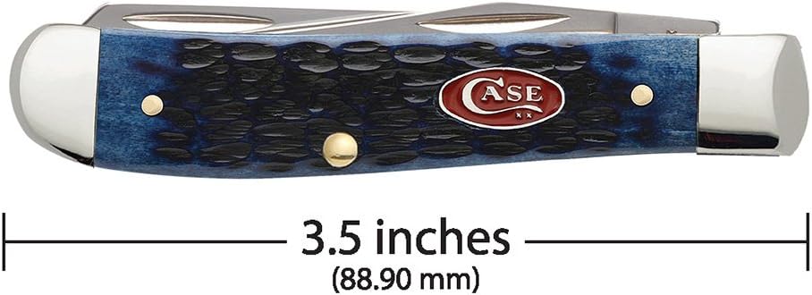Case WR XX Pocket Knife Sparxx White Jigged Synthetic Mini Trapper Item #60186 - (6207 SS) - Length Closed: 3 1/2 Inches